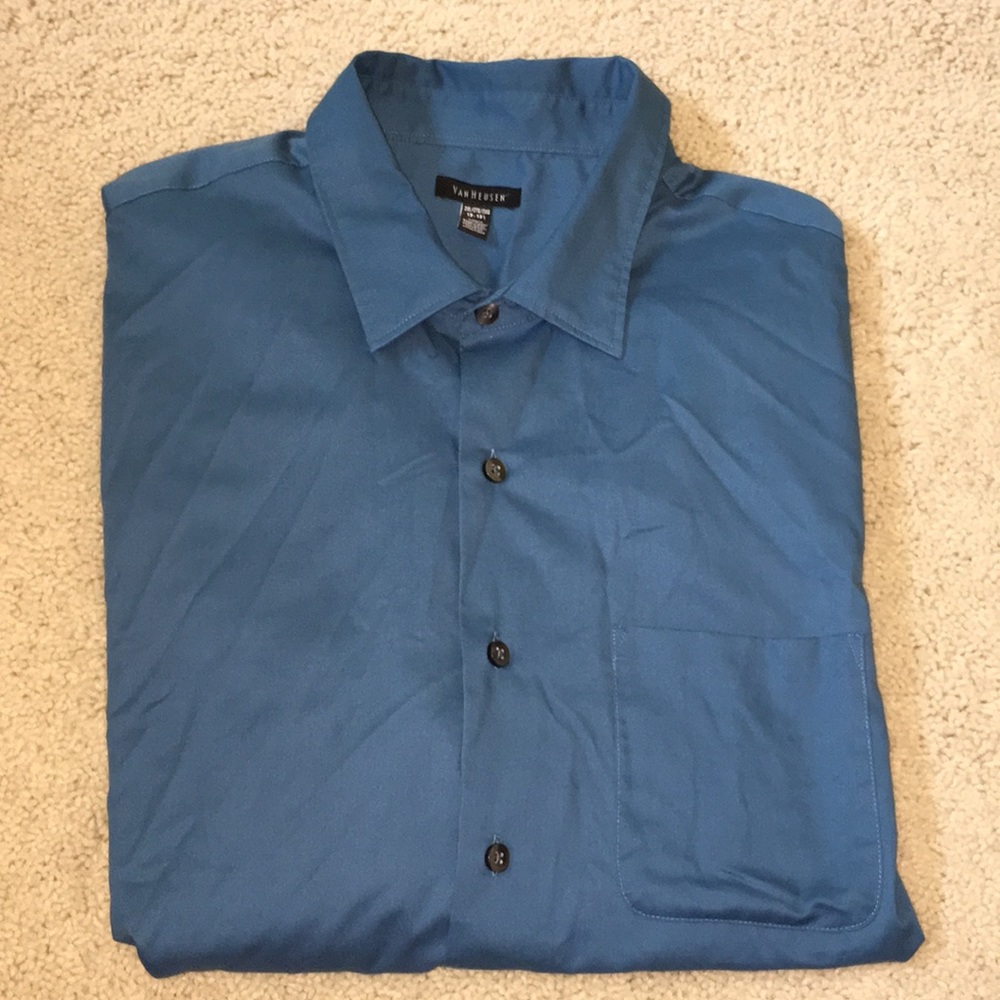 Van Heusen teal men’s dress shirt. 2XL